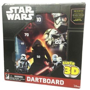 Disney Star Wars the Force Awakens Magnetic Dartboard Episode VII Super 3-D NIP
